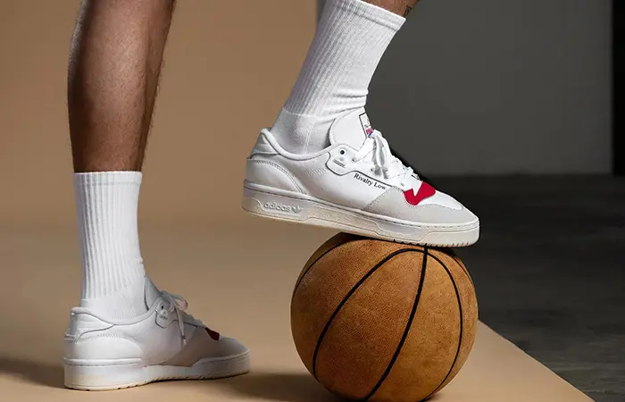 Giày Adidas Rivalry Low 'White Glory Red' EF6418 - Ảnh 5