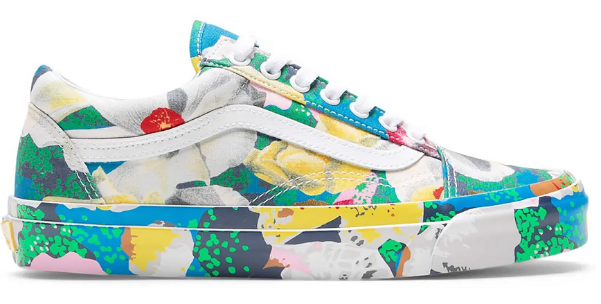 Giày Kenzo x Vans OG Old Skool LX "Floral Yellow" VN0A4P3X01H