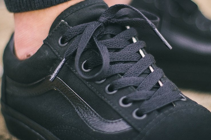 Giày Vans Old-Skool 'Triple Black' VN000D3HBKA - Ảnh 6