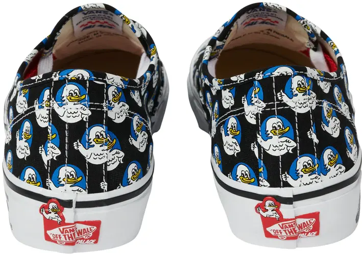 Giày Vans Skate Authentic Palace Jeremy the Duck Black VN0A4BWN6VI - Ảnh 4