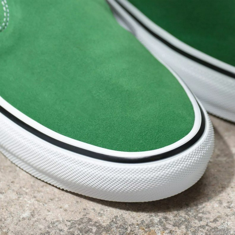 Giày Vans Classic Slip-On 'Green White' VN0A5FCA3JD - Ảnh 4