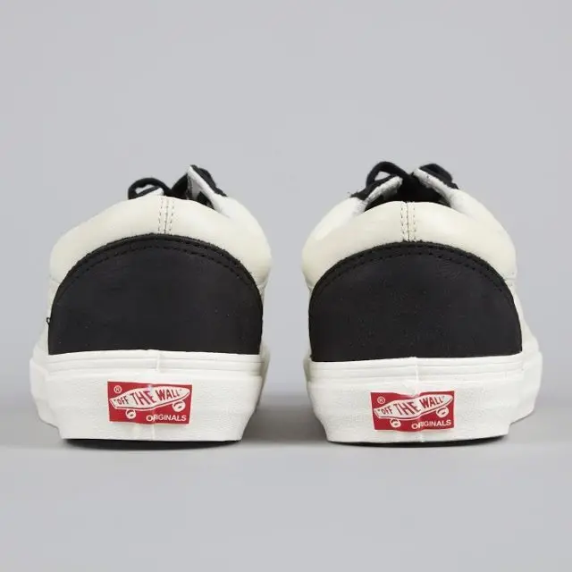 Giày Vans Old Skool Canvas Black Bone White - Ảnh 4