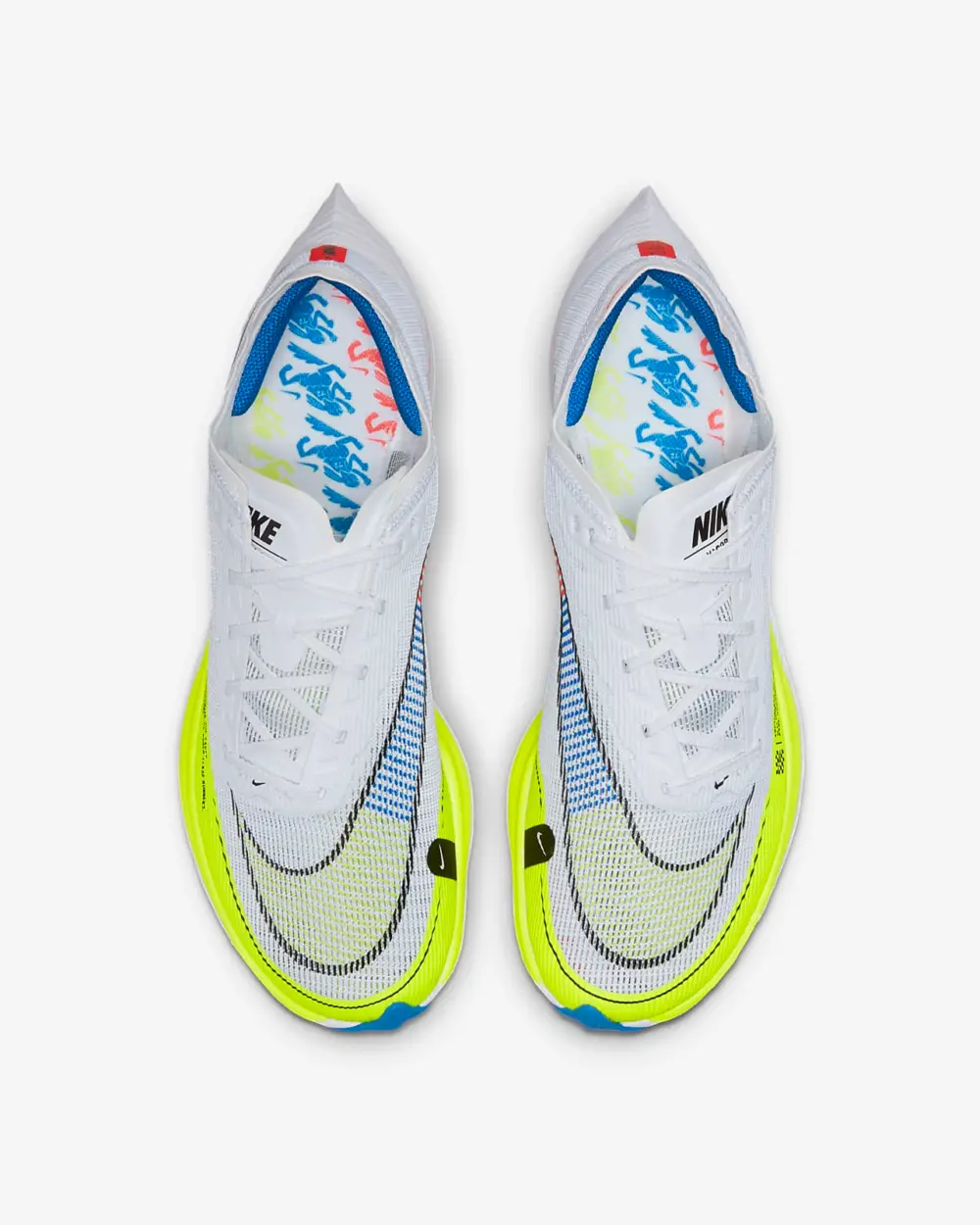 Giày Nike ZoomX Vaporfly Next% 2 'White Volt Racer Blue' CU4111-103 - Ảnh 5
