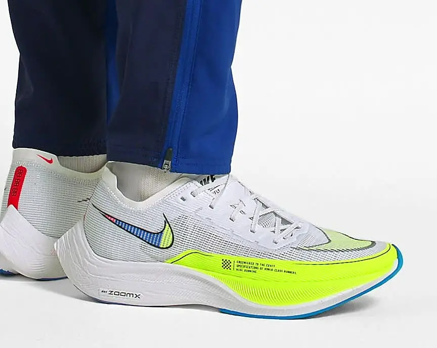 Alternative view of Giày Nike ZoomX Vaporfly Next% 2 'White Volt Racer Blue' CU4111-103