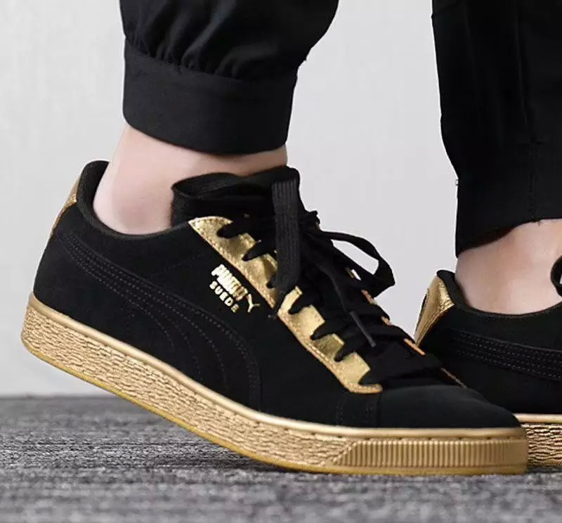 Giày Puma Suede Classic Metallic 'Gold 50th' 367397-01 - Ảnh 5