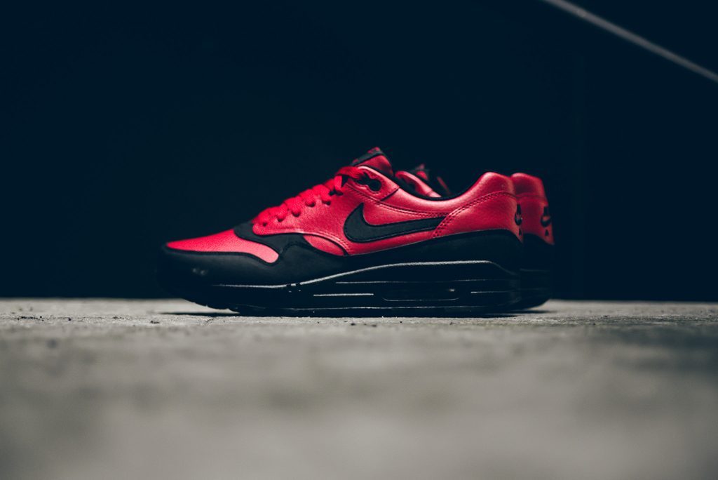 Giày Nike Air Max 1 Leather Premium 'Gym Red Black' 705282-600 - Ảnh 4