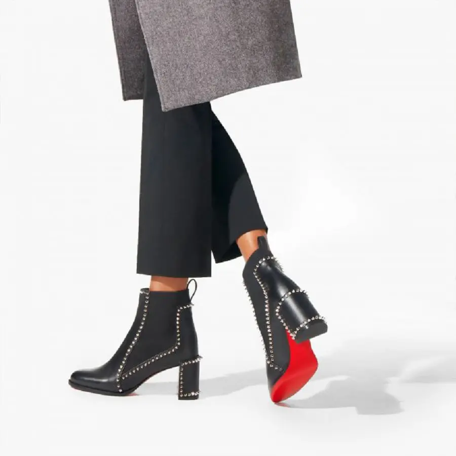 Giày Christian Louboutin Out Line Spike 'Black' 3210964BK01 - Ảnh 4