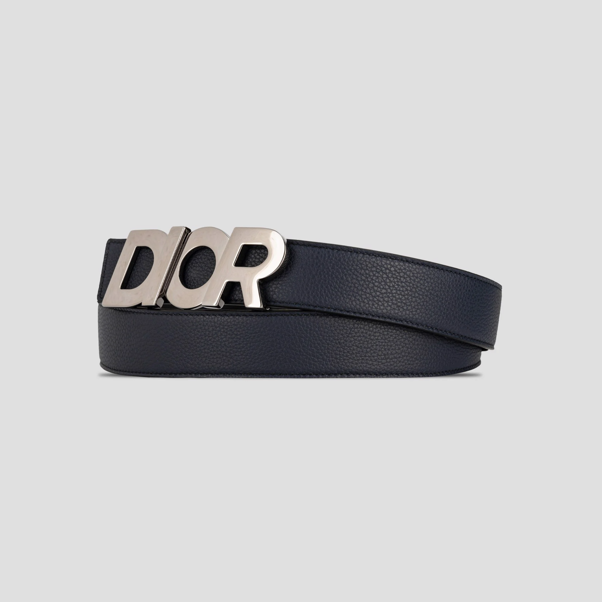 Thắt Lưng Dior Silver Logo 'Navy' 4335RUTAM-H16Q - Ảnh 3