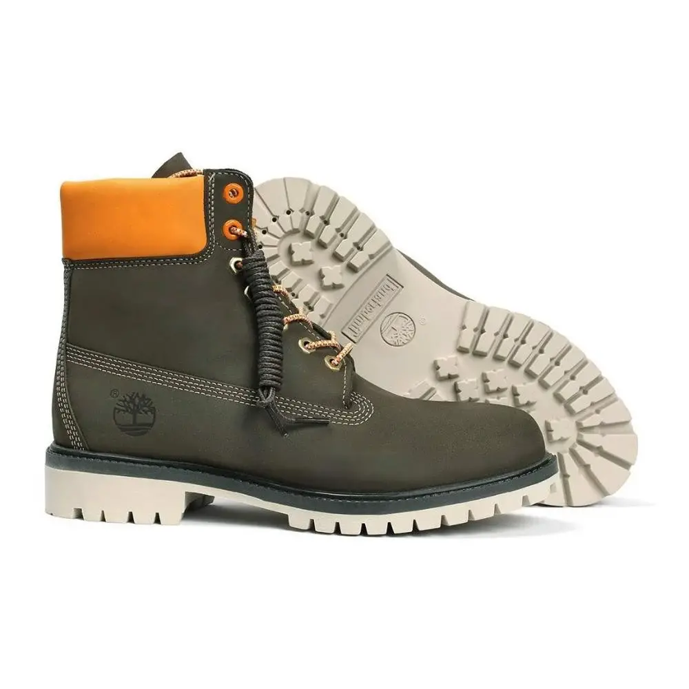 Giày Timberland Men's 6-inch Premium Boots Dark Khaki A2BB6 - Ảnh 3