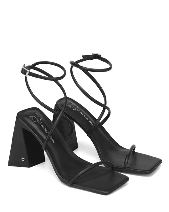 Alternative view of Giày cao gót Naked Wolfe VERGIE 'BLACK LEATHER'