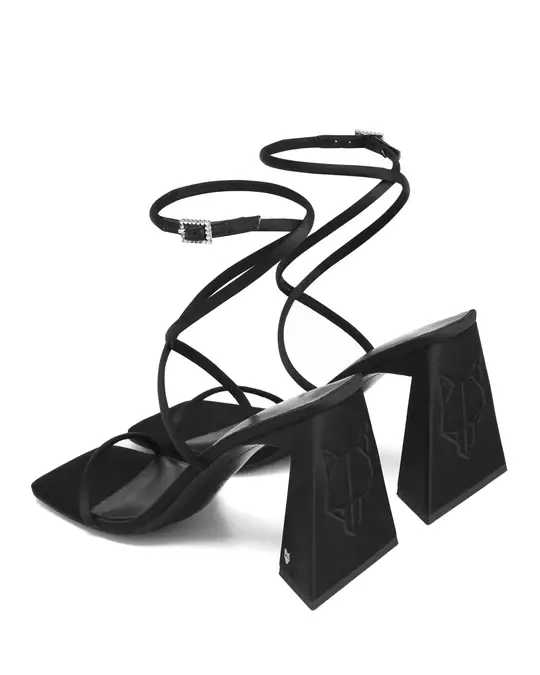 Giày cao gót Naked Wolfe VERGIE 'BLACK SATIN' - Ảnh 3