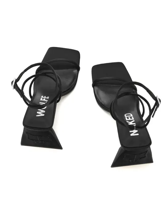 Giày cao gót Naked Wolfe VERGIE 'BLACK SATIN' - Ảnh 5