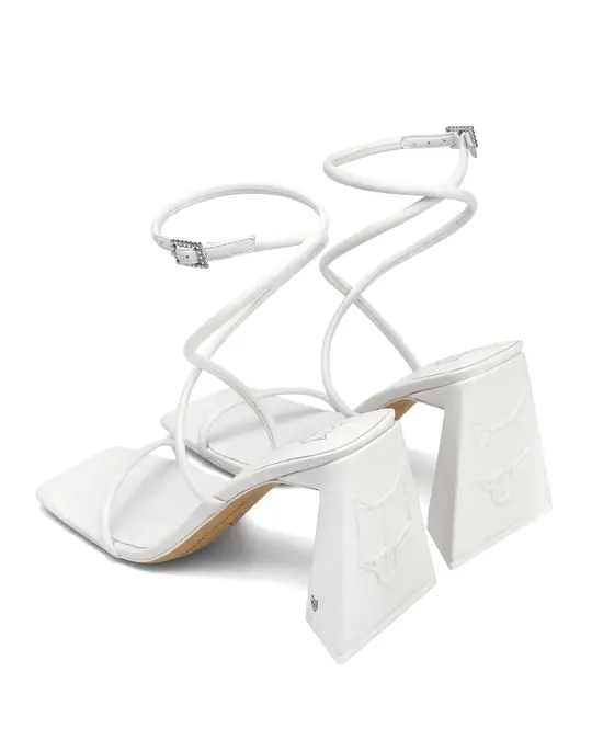 Giày cao gót Naked Wolfe VERGIE 'WHITE LEATHER' - Ảnh 3
