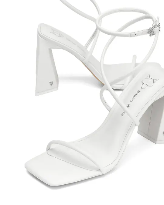 Giày cao gót Naked Wolfe VERGIE 'WHITE LEATHER' - Ảnh 4
