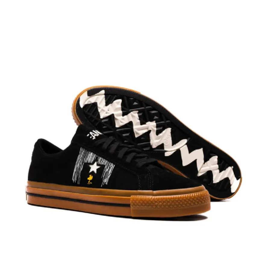 Giày Converse One Star x Peanuts ‘Black’ A01873C - Ảnh 3