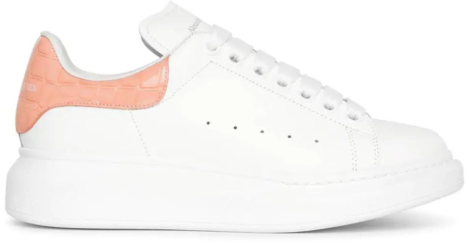 Giày Alexander McQueen Oversized Patent Pink Embossed Croco (W) 553770-WIAF8-9414