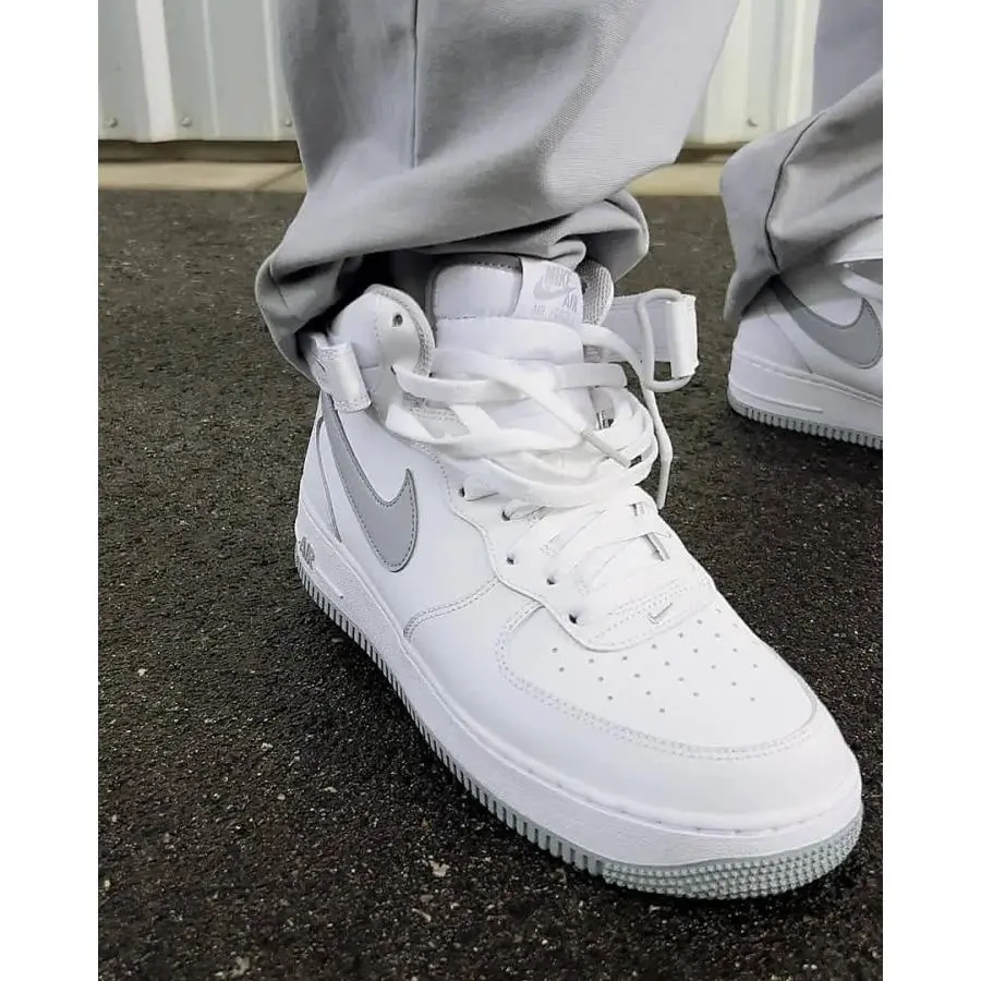 Giày Nike Air Force 1 Mid '07 'White Wolf Grey' DV0806-100 - Ảnh 3