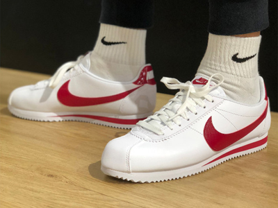 Giày Nike Wmns Classic Cortez Leather 'Red Crush' 807471-108 - Ảnh 5