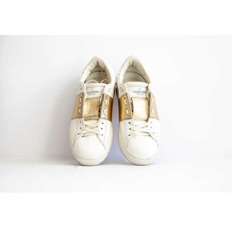 Giày Valentino Open White Calfskin Sneaker UY2S0830FLRL71 - Ảnh 5