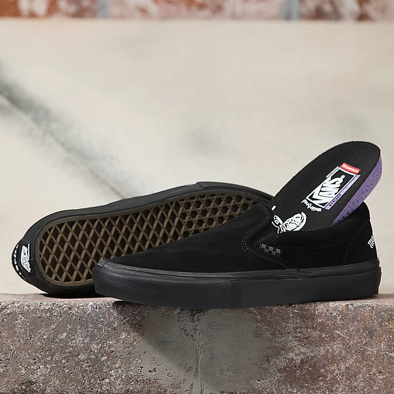 Giày Vans X Motorhead Skate Slip On 'Black' VN0005V6BKA - Ảnh 7