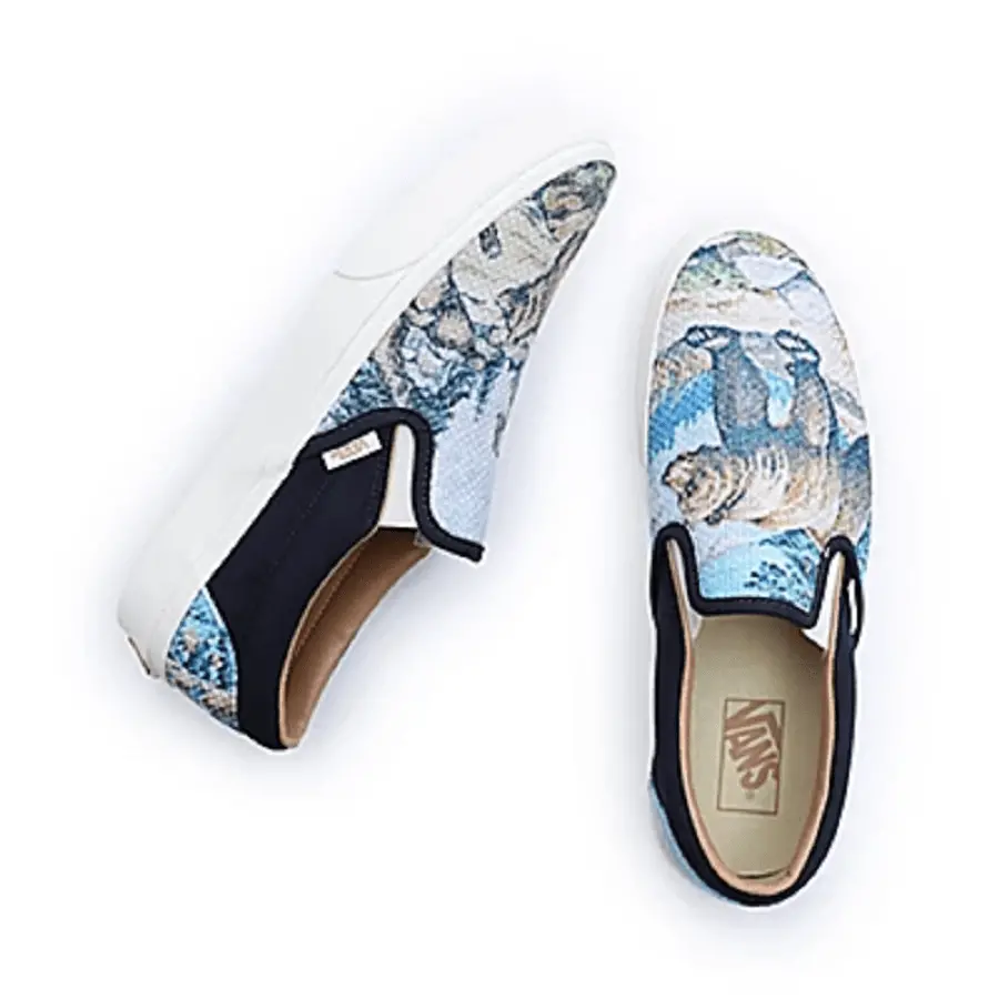 Giày Vans Classic Slip-On 'Blue-Green' VN0009Q7FRS - Ảnh 5