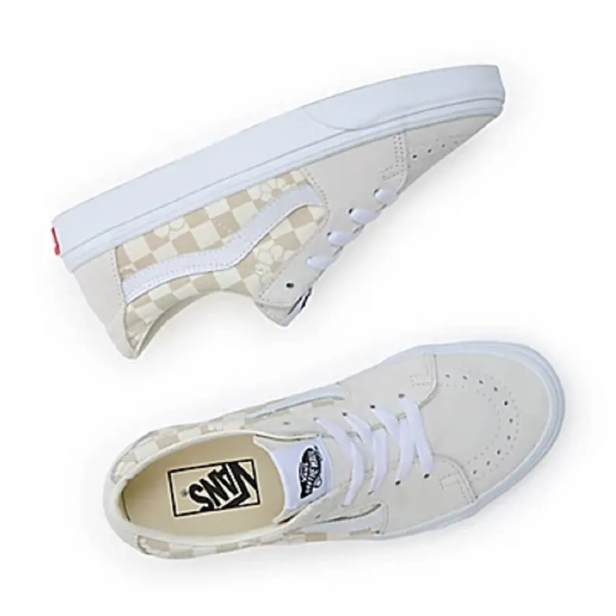 Alternative view of Giày Vans Sk8-Low Floral Check Shoes 'White' VN0009QRFS8