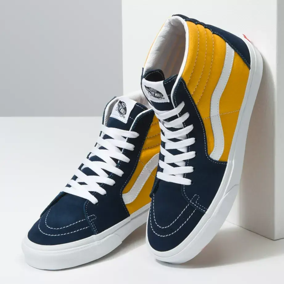 Giày Vans Sk8-Hi 'Navy Yellow' VN0A32QG4PL - Ảnh 3