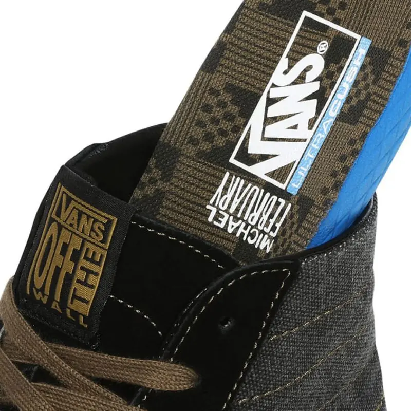 Giày Vans Michael February x Sk8-Hi 'Black Military' VN0A3MV122M - Ảnh 4