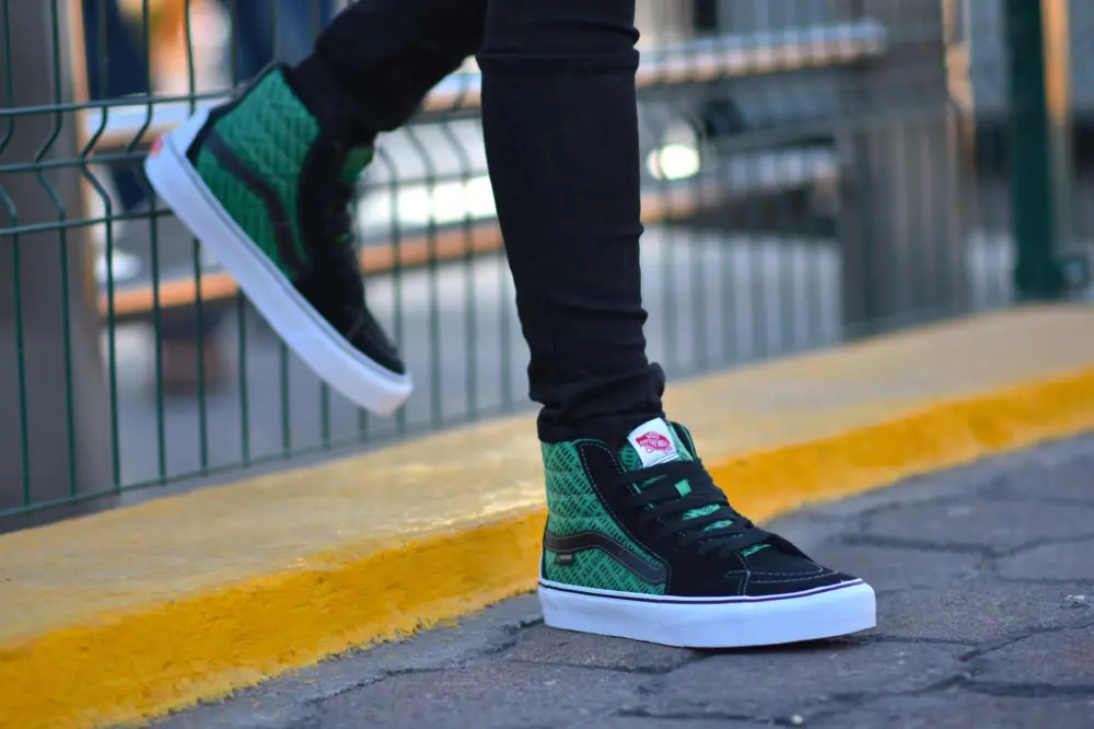 Giày Vans Sk8-Hi GTX 'Black Green' VN0A4P3HYJ71 - Ảnh 4