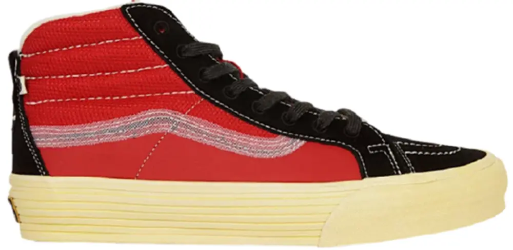 Giày Vans Sk8 Hi Notchback Split VR3 'Black Red' VN0A5FBH458
