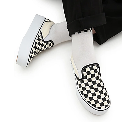 Giày Vans Classic Slip on Stackform 'Checkerboard' VN0A7Q5RTYQ - Ảnh 2