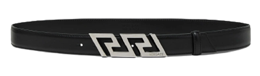 Thắt Lưng Versace La Greca Leather Belt Black 1002237-DVTP1-1B00E