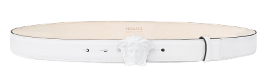Thắt Lưng Versace La Medusa Leather Belt Classic White DCU4747-DVTP1-1W04V