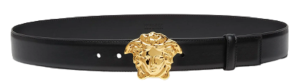 Thắt Lưng Versace La Medusa Leather Belt Flat Black 1001340-DVTP1-KVO41