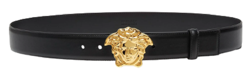 Thắt Lưng Versace La Medusa Leather Belt Flat Black 1001340-DVTP1-KVO41