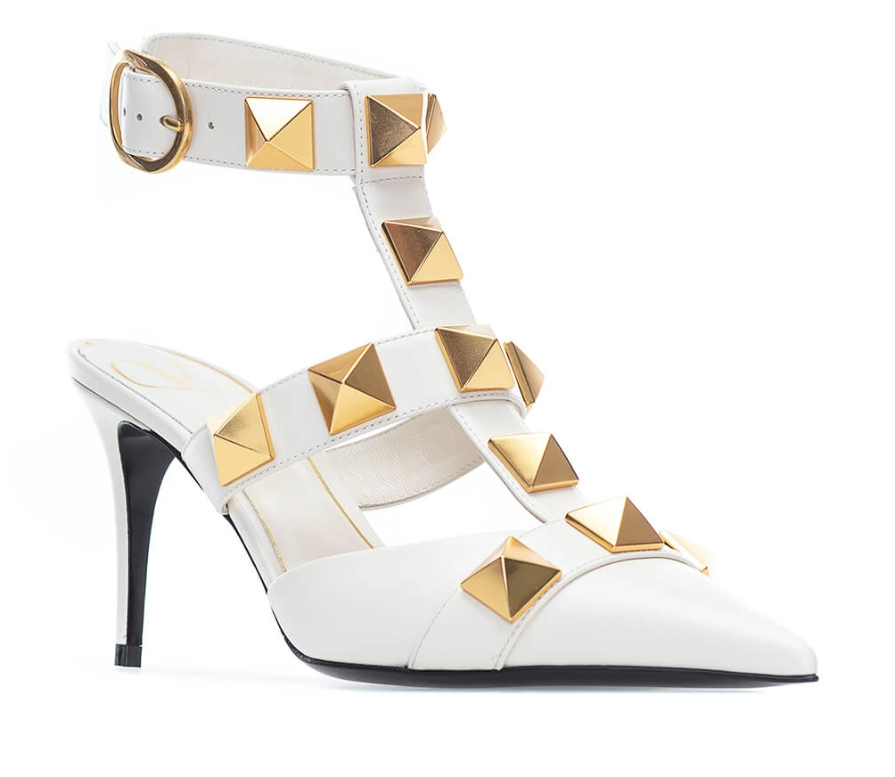 Giày Cao Gót Valentino Garavani Roman 'Stud Pump' VW0S0CB2ZWMI16 - Ảnh 3