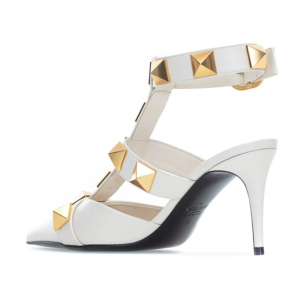 Giày Cao Gót Valentino Garavani Roman 'Stud Pump' VW0S0CB2ZWMI16 - Ảnh 2