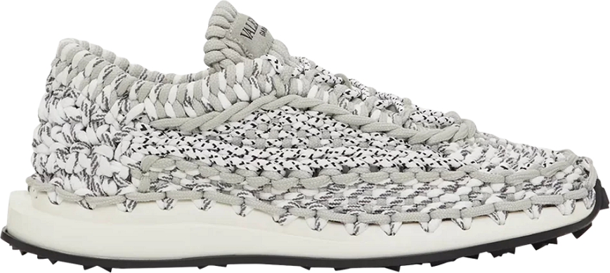 Giày Valentino Crochet Sneakers 'Grey' VY0S0E41ZXBGD0