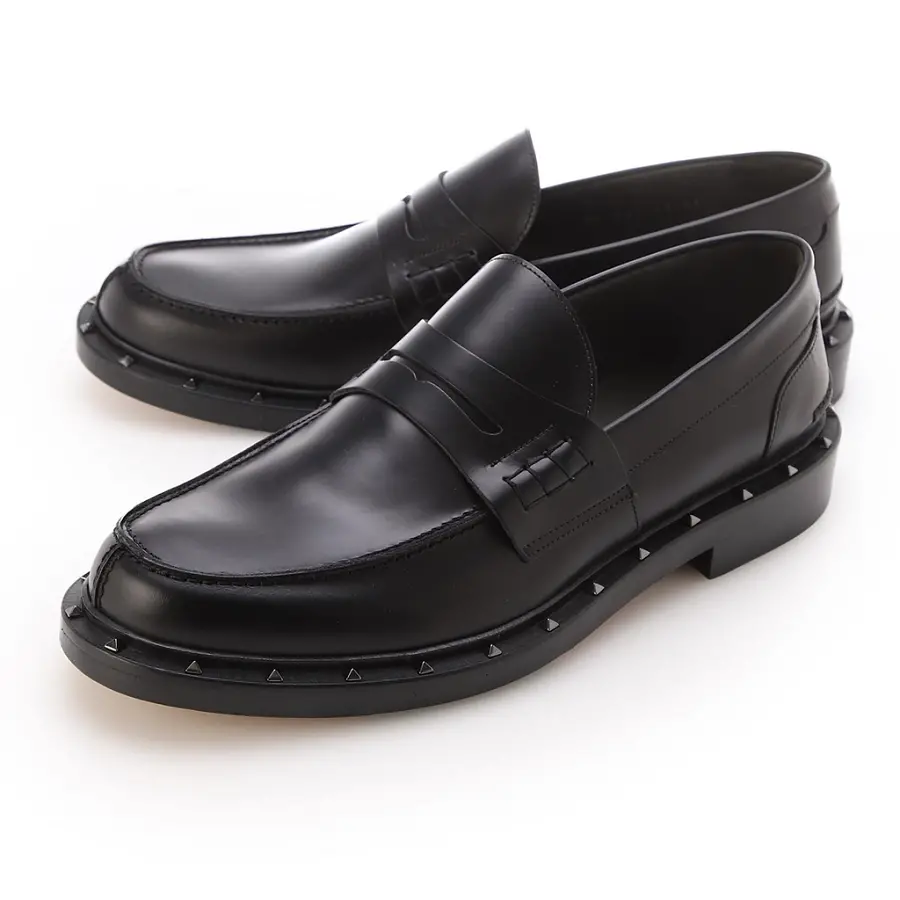 Alternative view of Giày Valentino Shiny Leather Loafers Black VY2S0C42PMF0NO