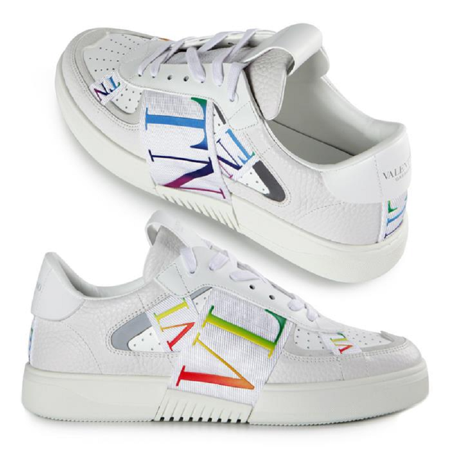 Giày Valentino Low-Top VL7N White Multicolor VY2S0C58GWJ2QM - Ảnh 5