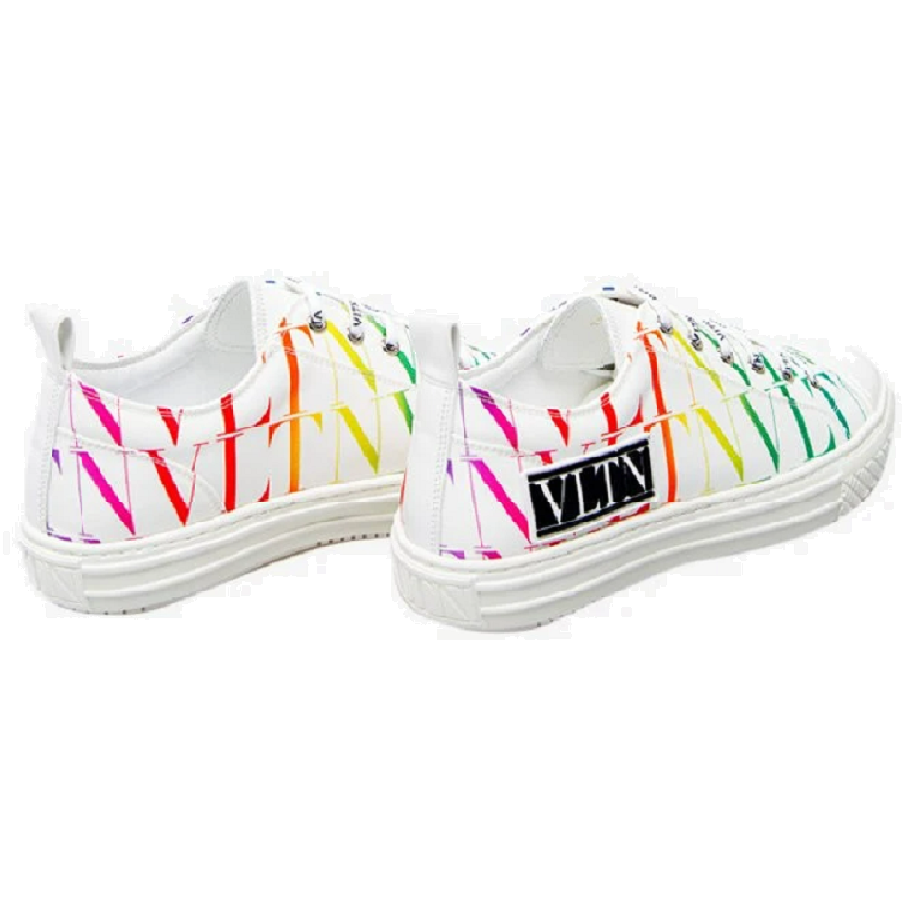 Giày Valentino Giggies Low 'VLTN Times Allover Print White Multi' - Ảnh 3