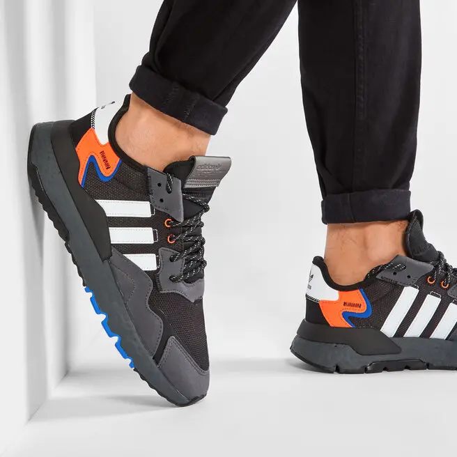 Alternative view of Giày Adidas Nite Jogger 'Black Grey Six' FX6834
