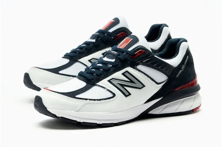 Giày New Balance 990v5 Made in USA ‘White Carbon Red’ M990NL5 - Ảnh 5