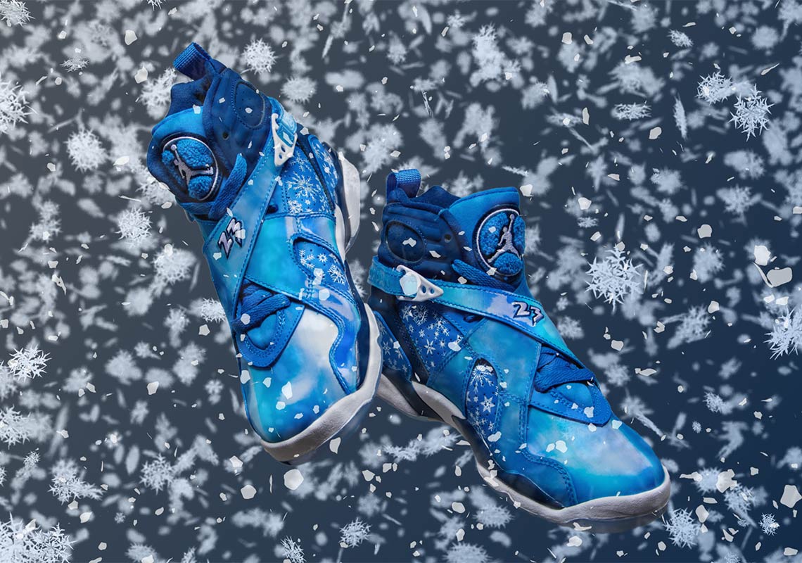 Giày Nike Air Jordan 8 Retro 'Snowflake' 305368-400 - Ảnh 3