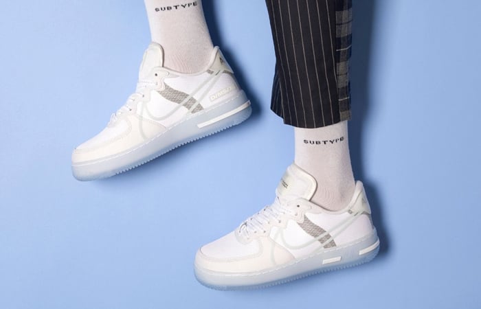 Giày Nike Air Force 1 React 'White Light Bone' CQ8879-100 - Ảnh 4