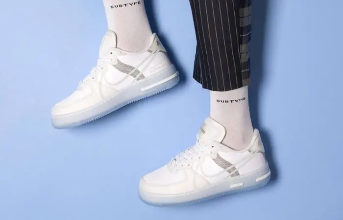 Giày Nike Air Force 1 React 'White Light Bone' CQ8879-100 - Ảnh 4