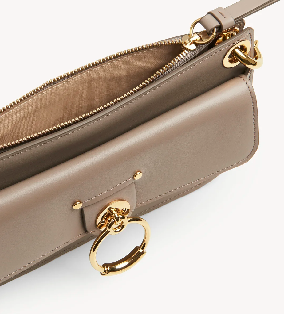 Túi Chloe Tess Small Cross-Body Pouch In Shiny 'Calfskin' CHC20AP044A3723W - Ảnh 3