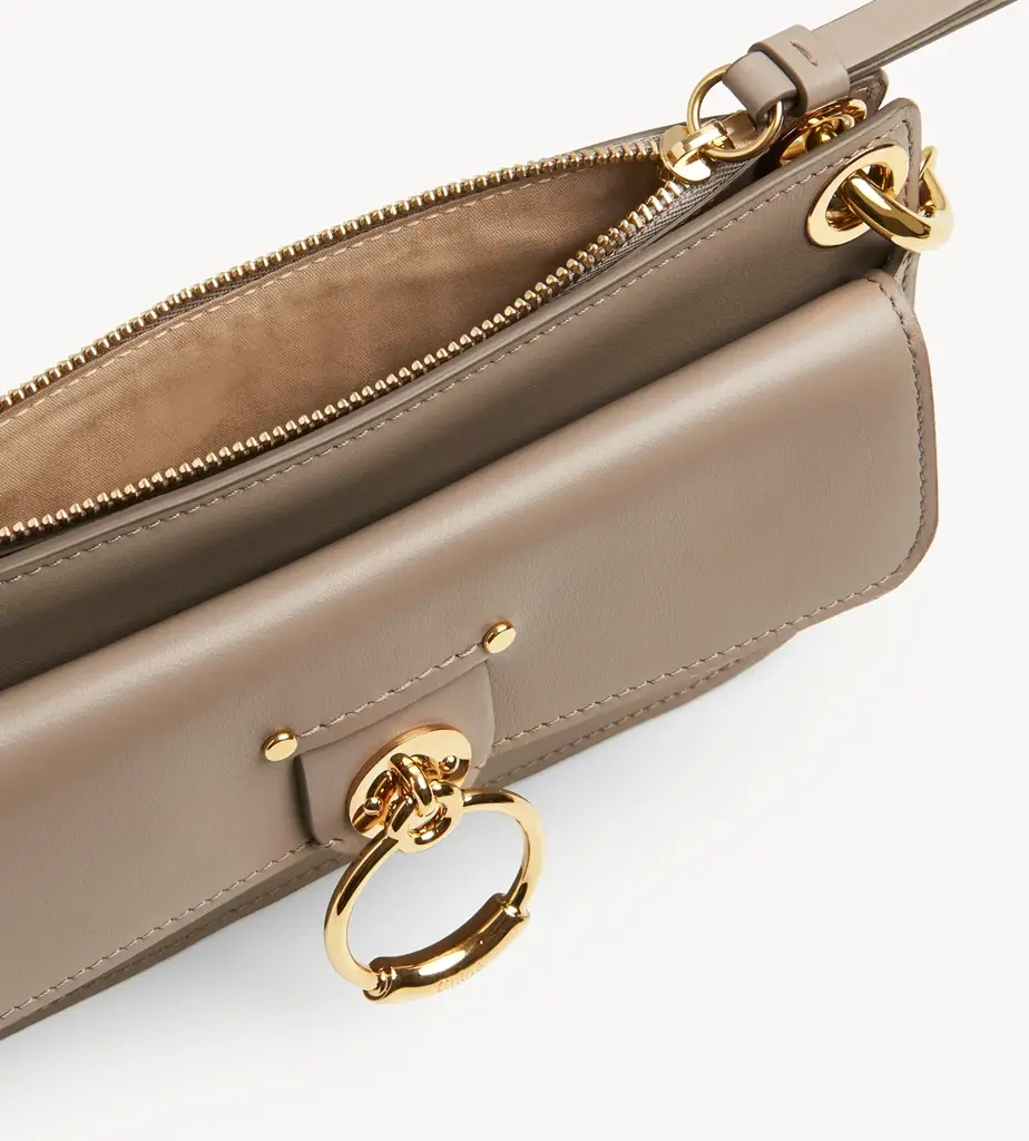 Túi Chloe Tess Small Cross-Body Pouch In Shiny 'Calfskin' CHC20AP044A3723W - Ảnh 3