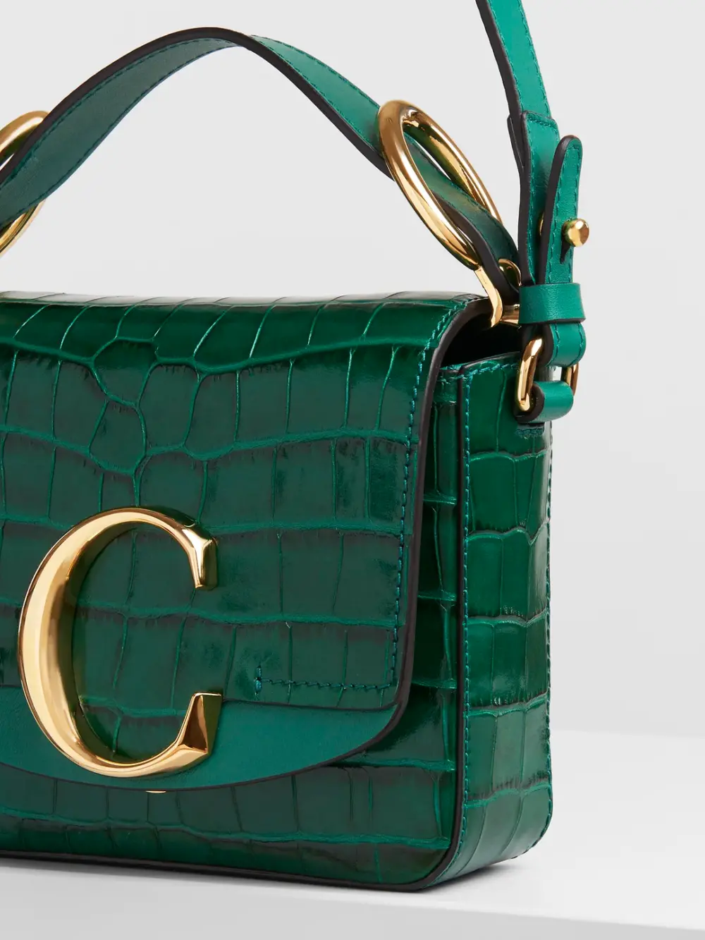 Alternative view of Túi Chloe Mini C Bag In Woodsy Green CHC19-US193A87-3H0