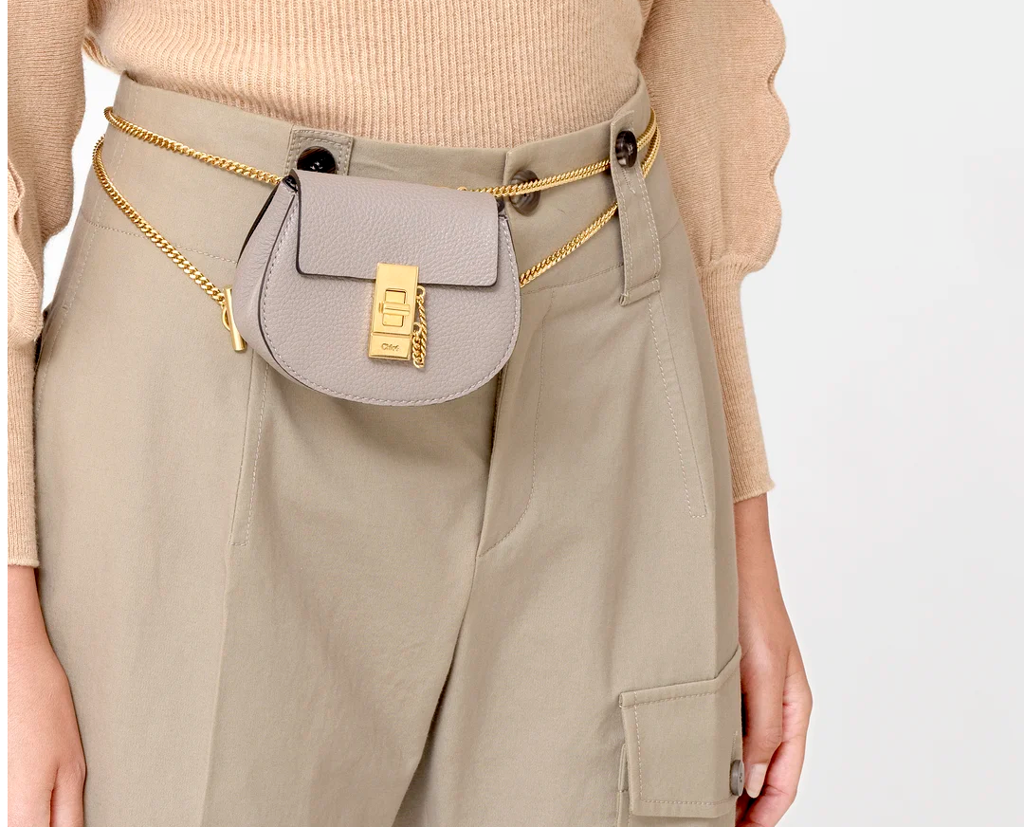 Túi Chloe Mini Drew Crossbody Backpack CHC21SP10094423W - Ảnh 3